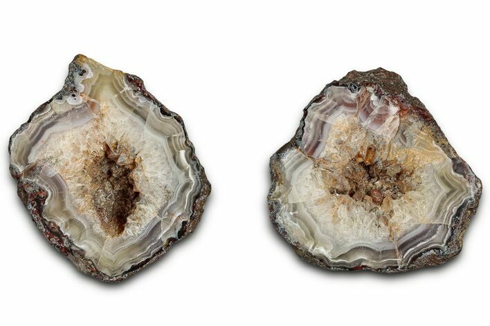 Polished Agate Nodule Pair - Mexico #330454